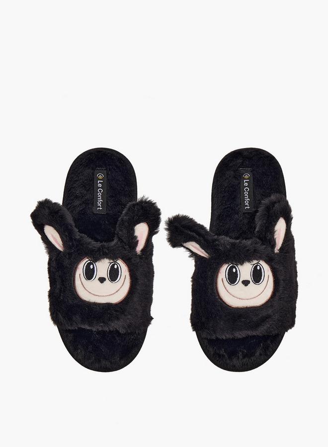 Le Confort Women Faux Fur Bedroom Slides - Image 2